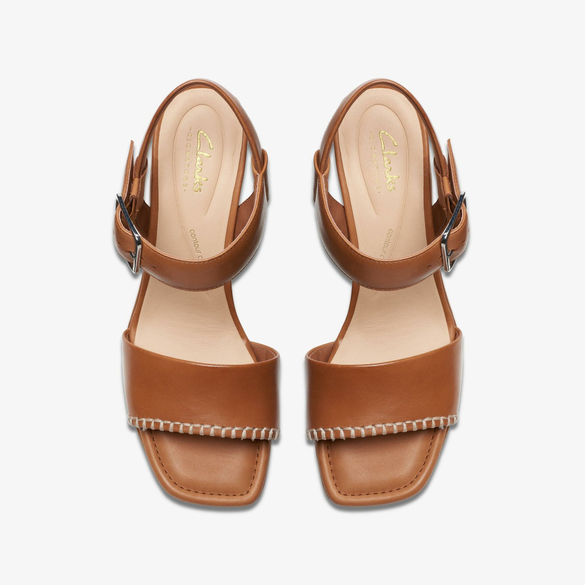 Siara 65 Buckle Tan Leather - Clarks Women
