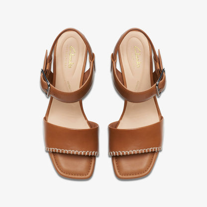 Siara 65 Buckle Tan Leather - Clarks Women