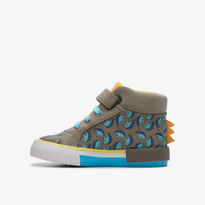 Foxing Roar Hi Toddler Sage Combination - Clarks Kids