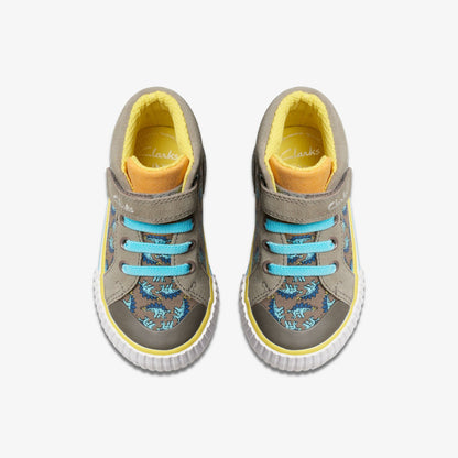 Foxing Roar Hi Toddler Sage Combination - Clarks Kids