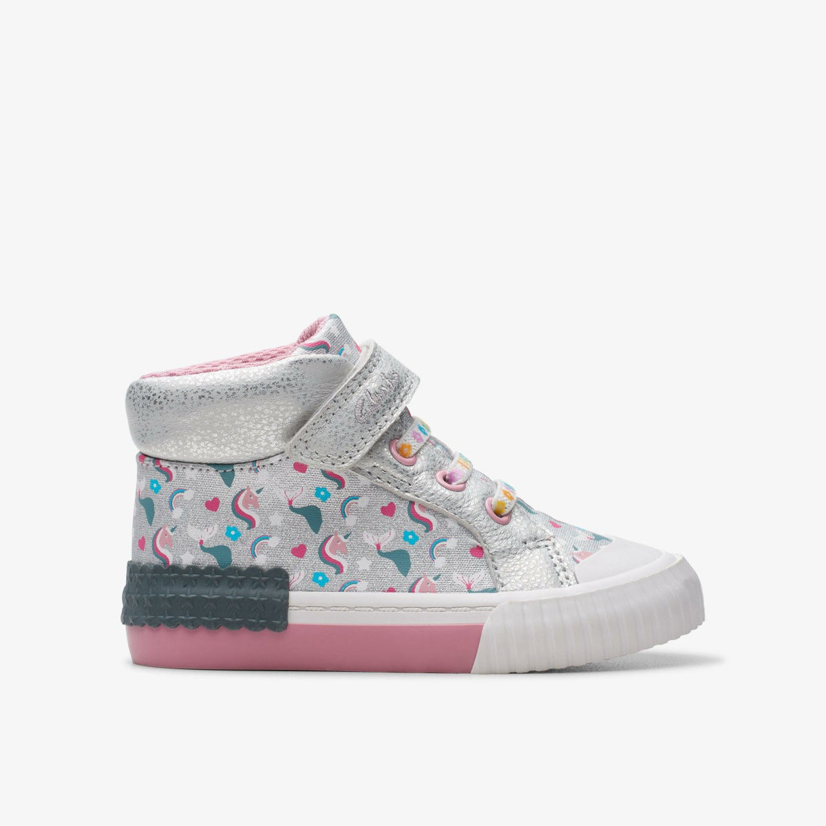 Foxing Halo Hi Toddler Silver - Clarks Kids