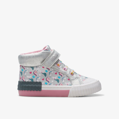 Foxing Halo Hi Toddler Silver - Clarks Kids