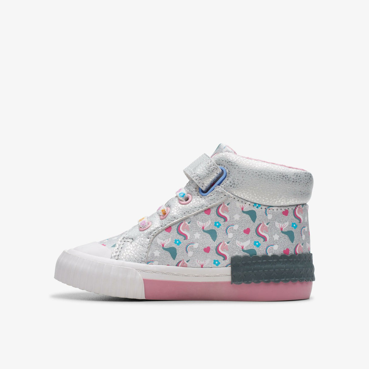 Foxing Halo Hi Toddler Silver - Clarks Kids