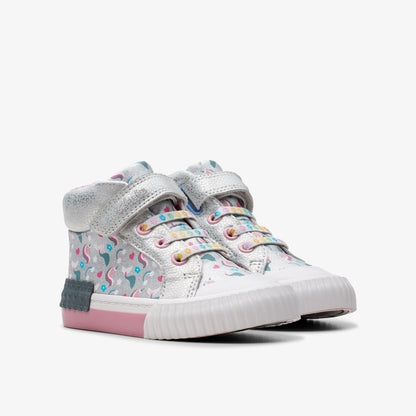 Foxing Halo Hi Toddler Silver - Clarks Kids