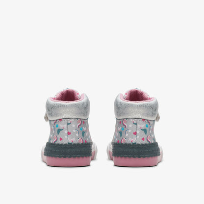 Foxing Halo Hi Toddler Silver - Clarks Kids