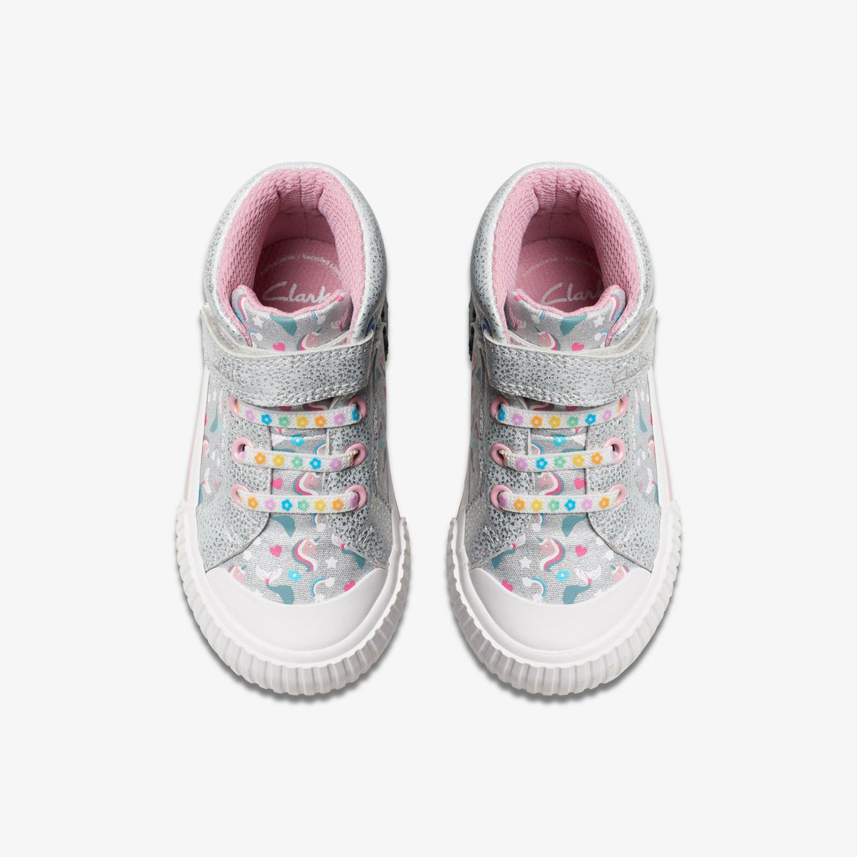 Foxing Halo Hi Toddler Silver - Clarks Kids