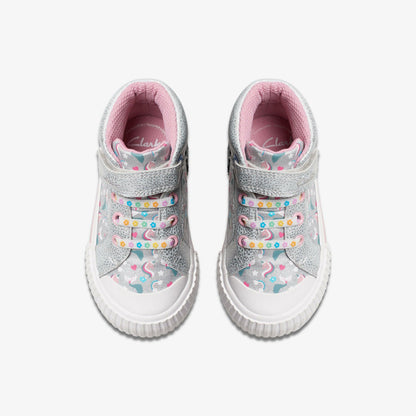 Foxing Halo Hi Toddler Silver - Clarks Kids