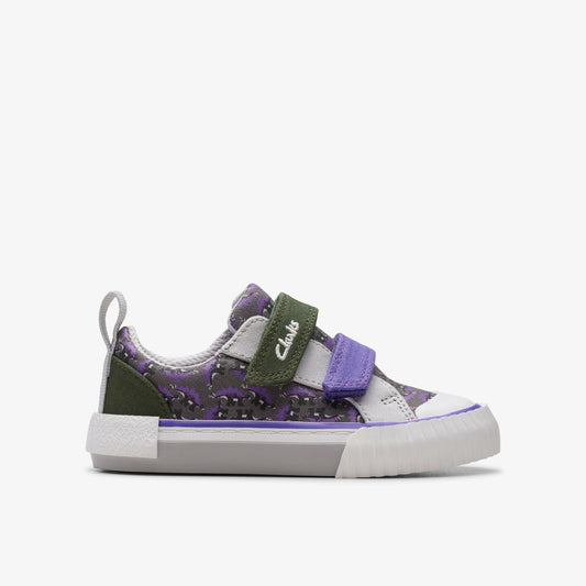 Foxing Steggy Toddler Grey Combination - Clarks Kids