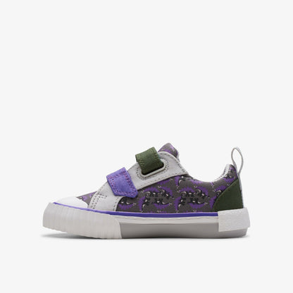 Foxing Steggy Toddler Grey Combination - Clarks Kids