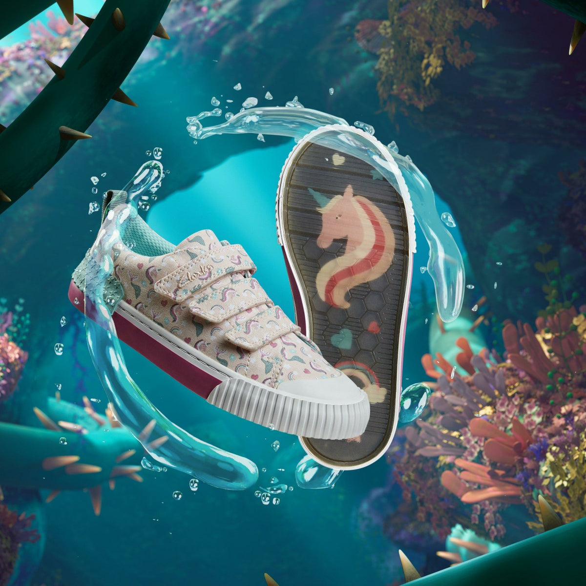 Foxing Myth Kid Pink Multicolour - Clarks Kids
