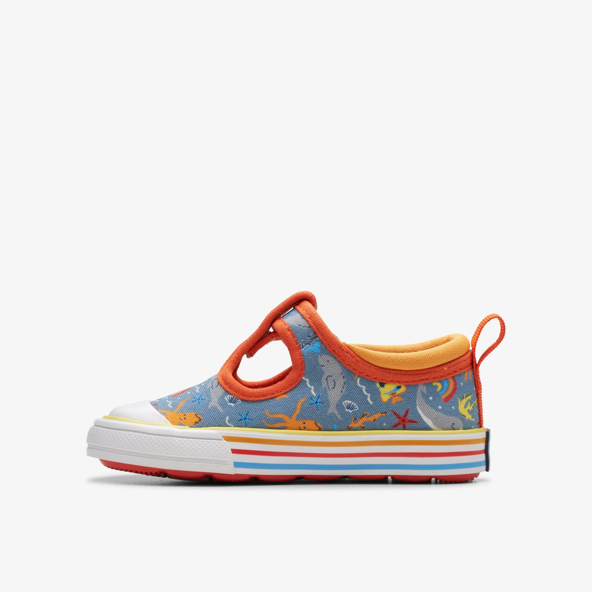 Foxing Fish Toddler Grey Print - Clarks Kids