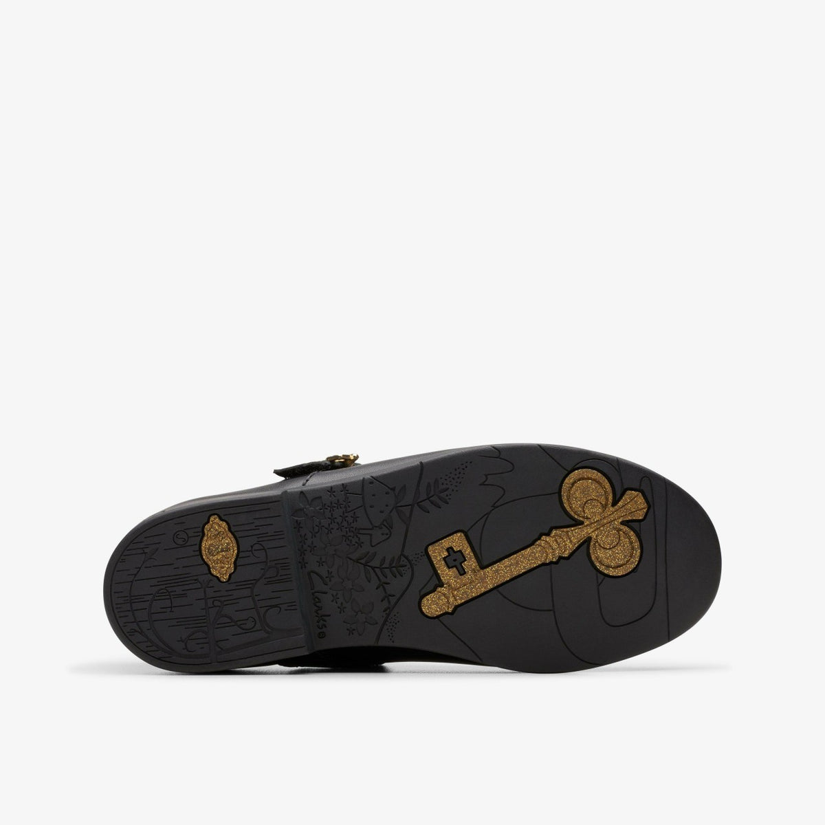 Lock Magic Kid Black Leather - Clarks Kids
