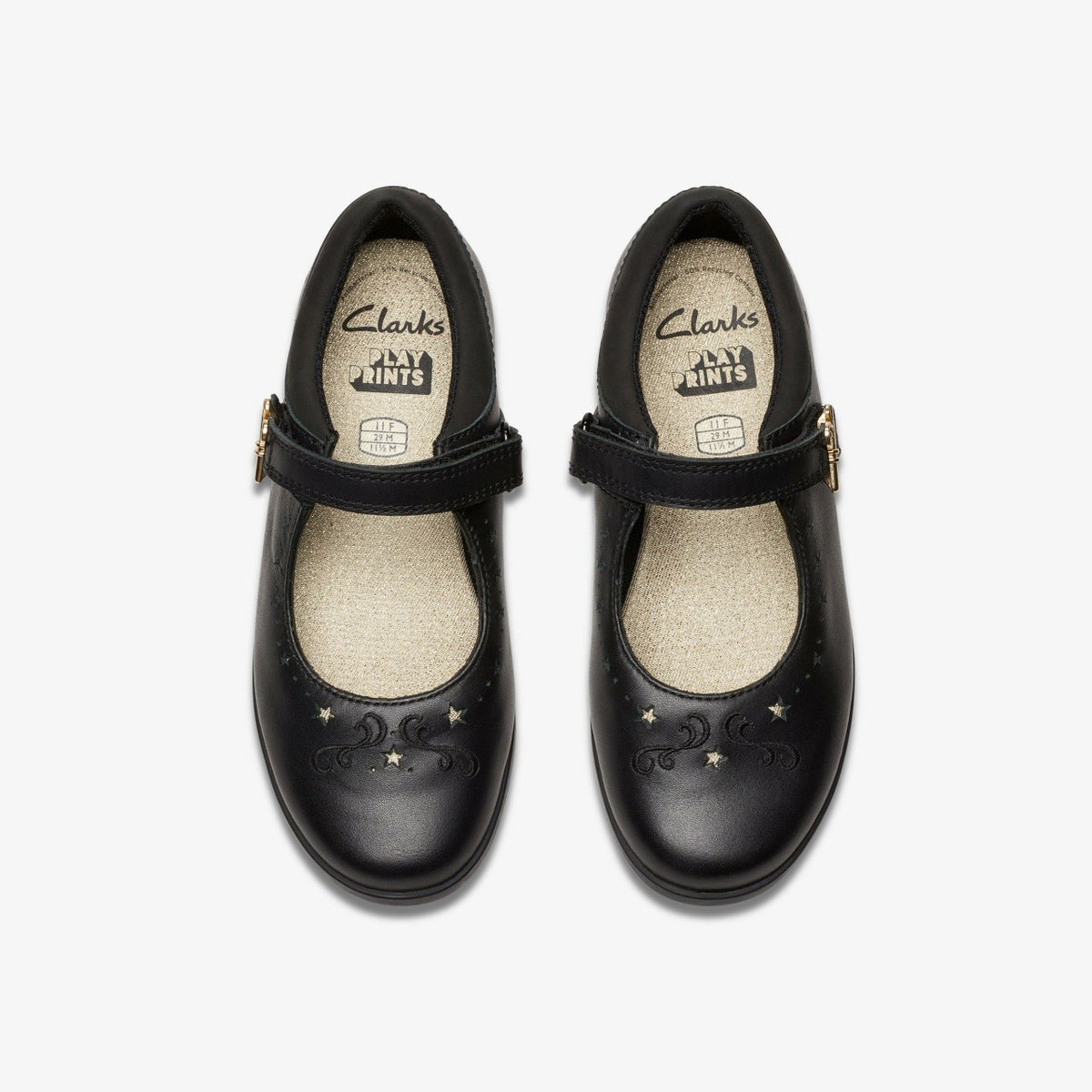 Lock Magic Kid Black Leather - Clarks Kids