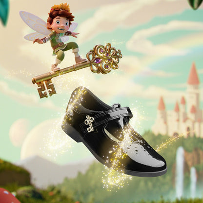 Lock Shine Kid Black Patent - Clarks Kids