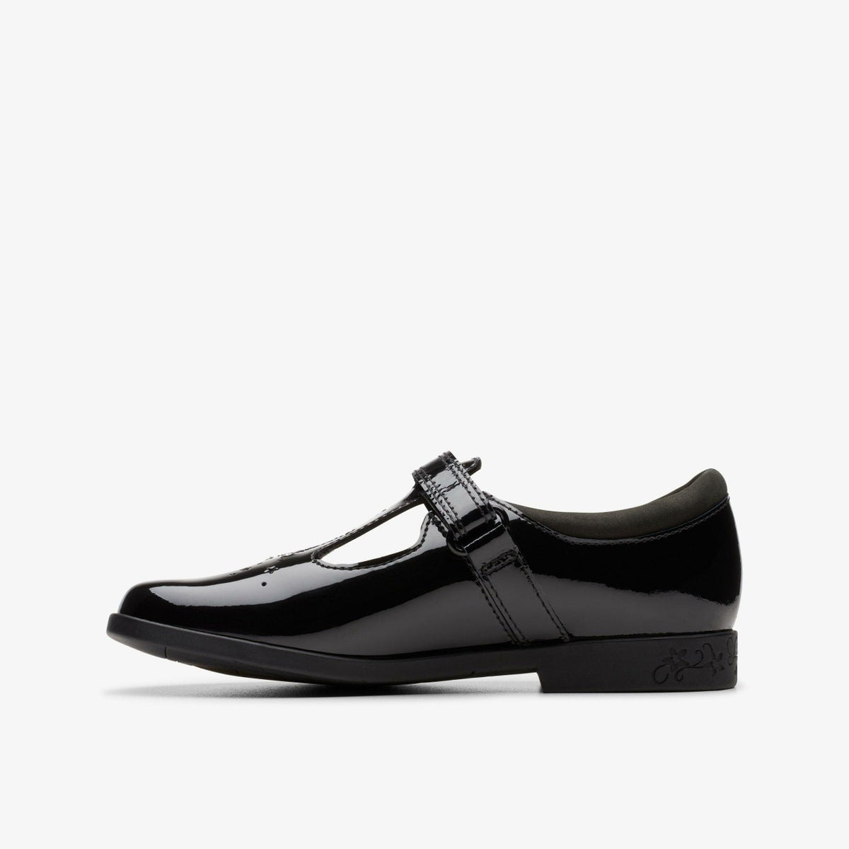Lock Shine Kid Black Patent - Clarks Kids