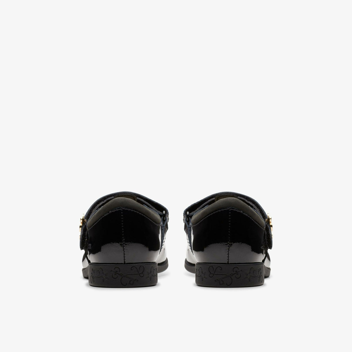 Lock Shine Kid Black Patent - Clarks Kids