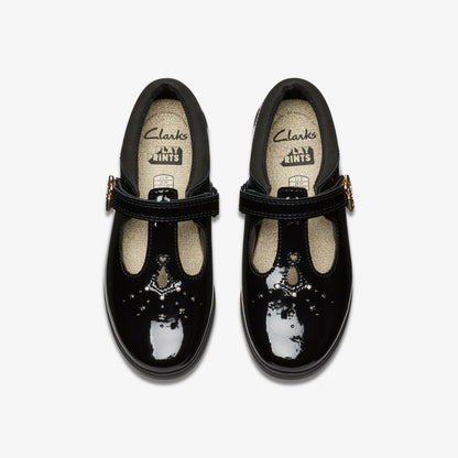 Lock Shine Kid Black Patent - Clarks Kids