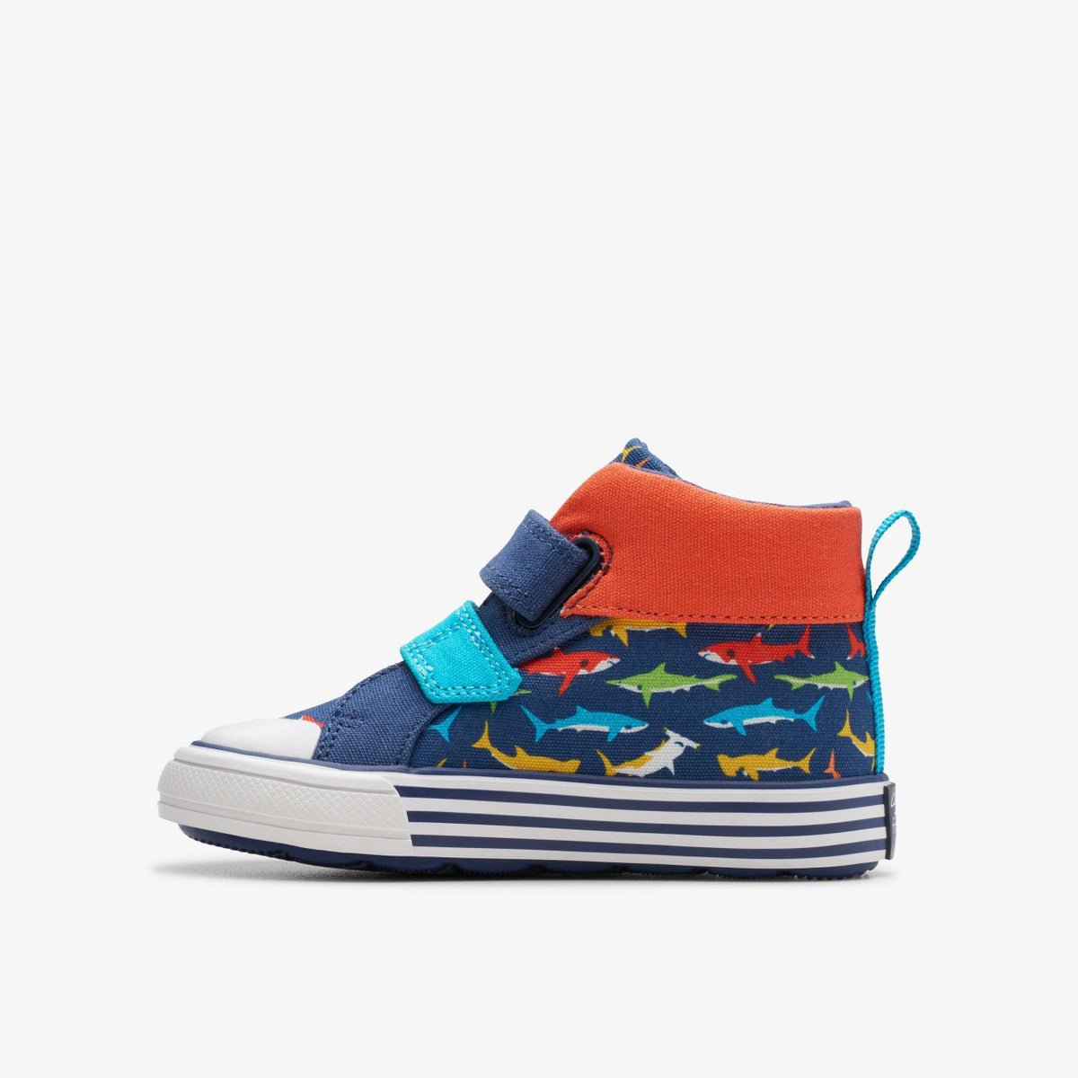 Foxing Save Hi Toddler Navy Print - Clarks Kids