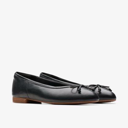Fawna Lily Black Leather - Clarks Women