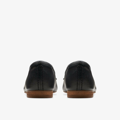 Fawna Lily Black Leather - Clarks Women