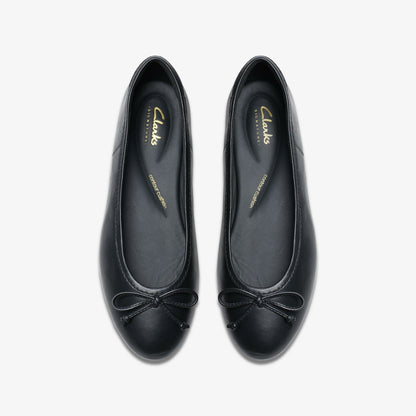 Fawna Lily Black Leather - Clarks Women