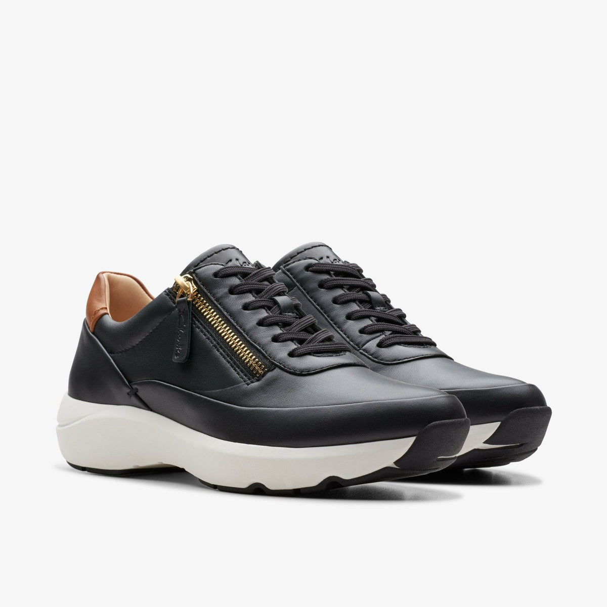 Tivoli Zip Black Leather - Clarks Women