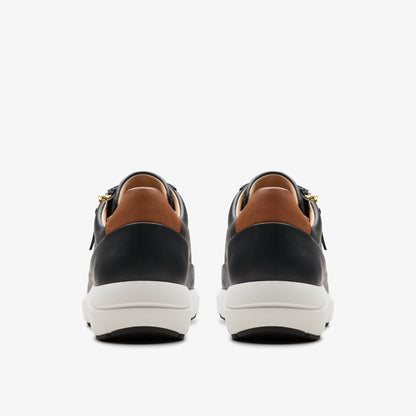 Tivoli Zip Black Leather - Clarks Women