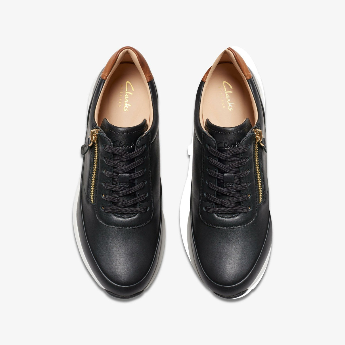 Tivoli Zip Black Leather - Clarks Women