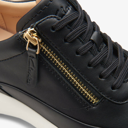 Tivoli Zip Black Leather - Clarks Women