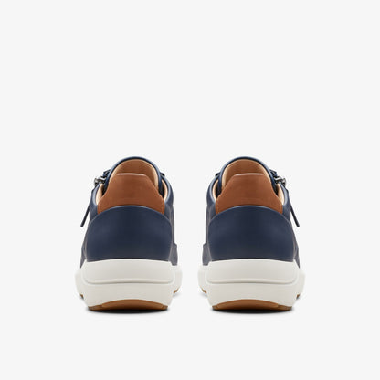 Tivoli Zip Navy Leather - Clarks Women