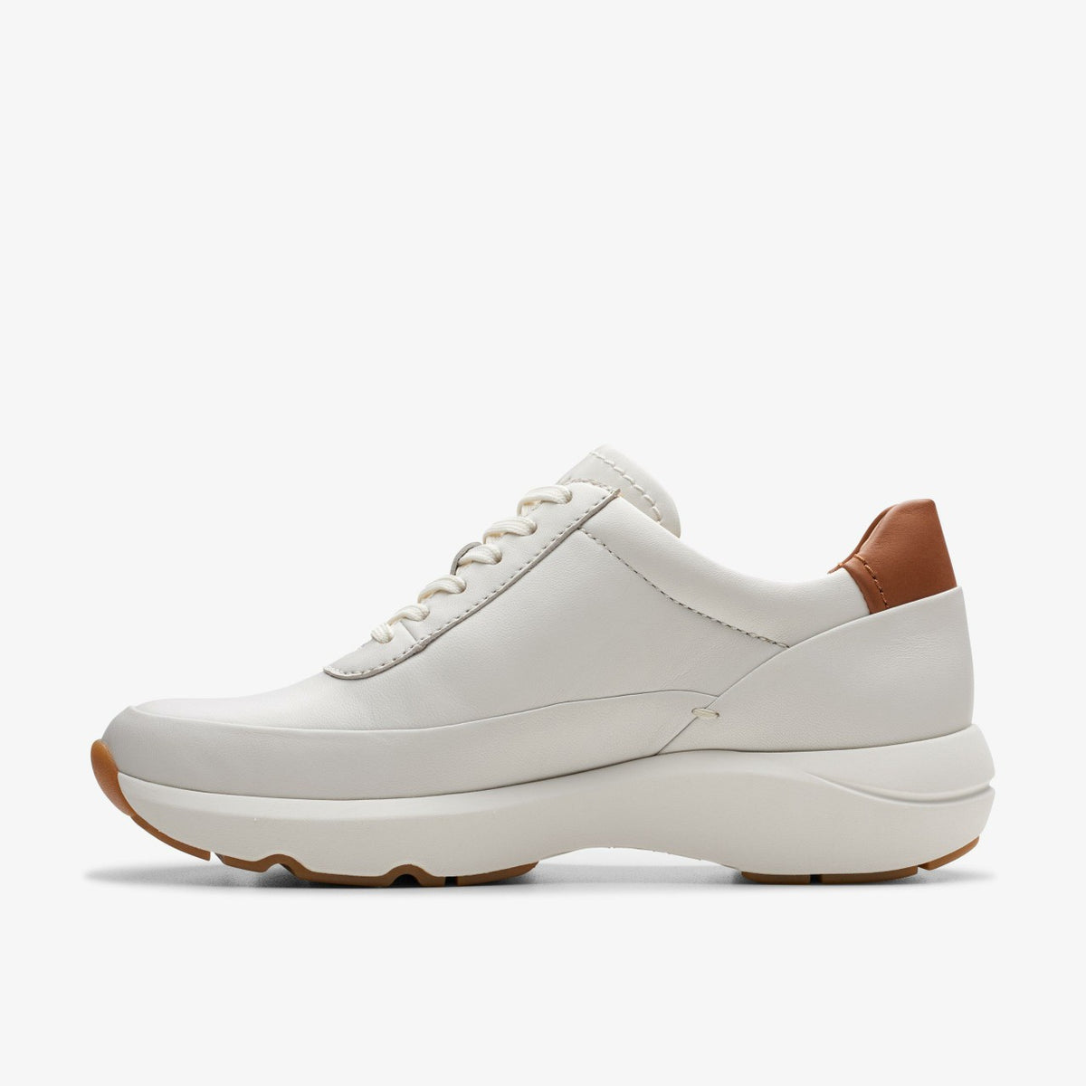 Tivoli Zip Off White Leather - Clarks Women
