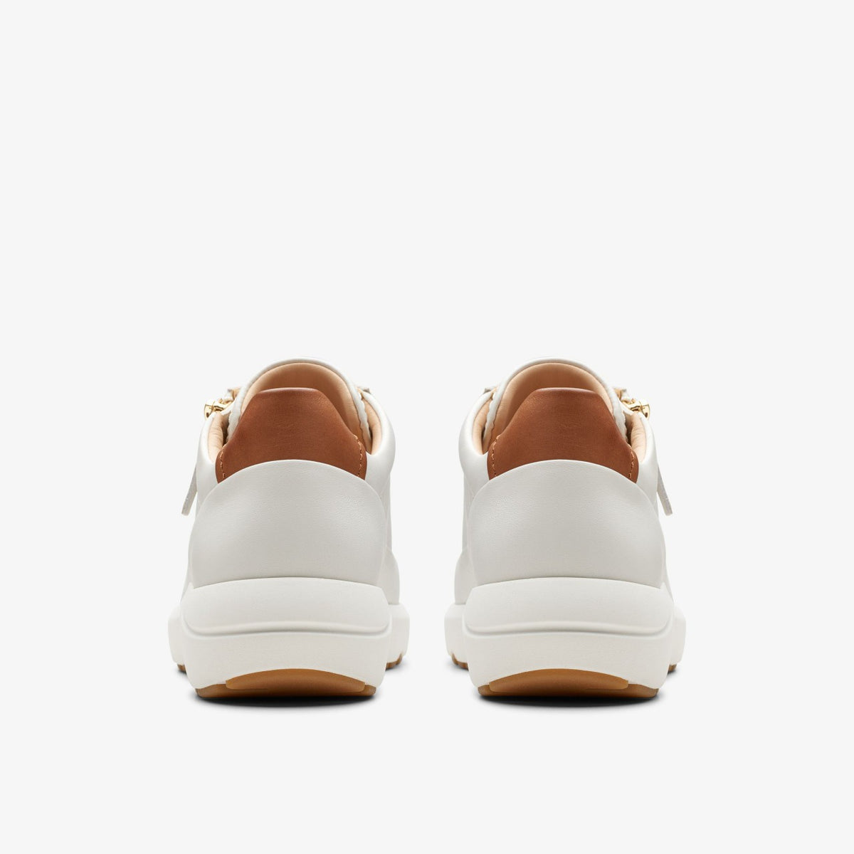 Tivoli Zip Off White Leather - Clarks Women