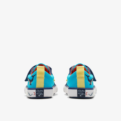 Foxing Ocean Toddler Blue Multicolour - Clarks Kids