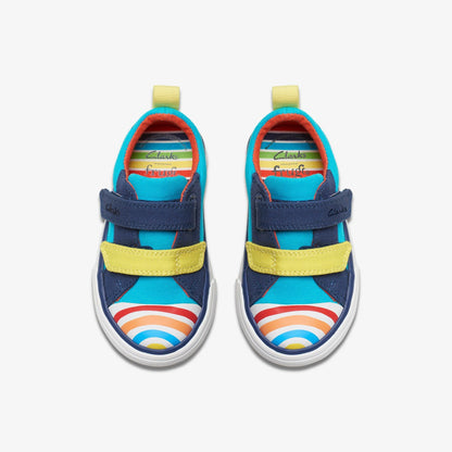 Foxing Ocean Toddler Blue Multicolour - Clarks Kids
