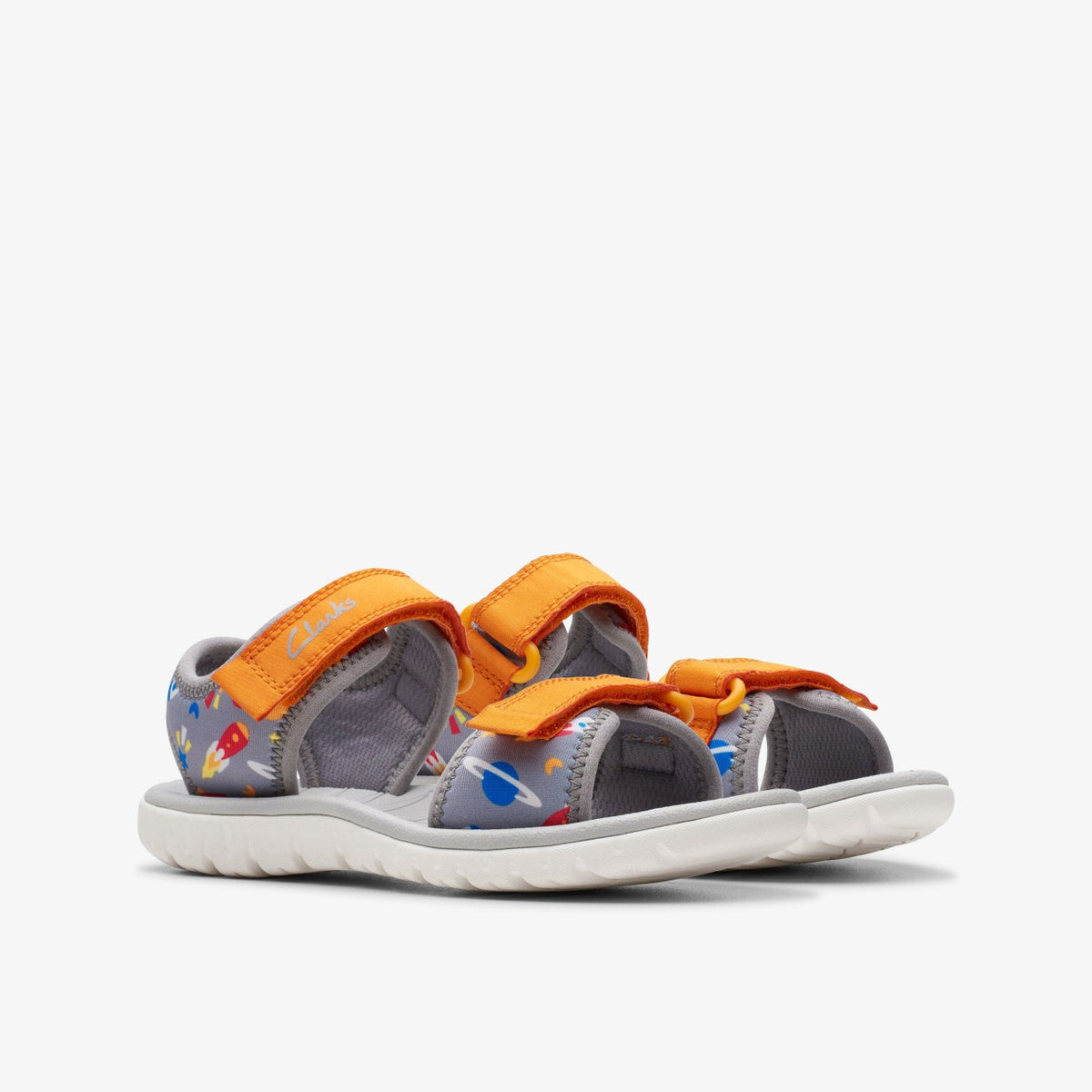 Surfing Tide Kid Grey/Orange - Clarks Kids