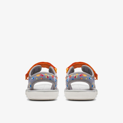 Surfing Tide Kid Grey/Orange - Clarks Kids