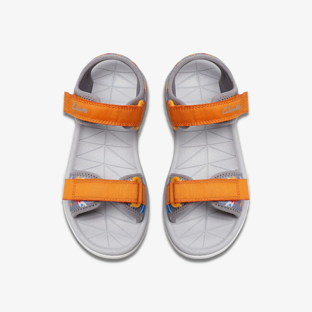 Surfing Tide Kid Grey/Orange - Clarks Kids