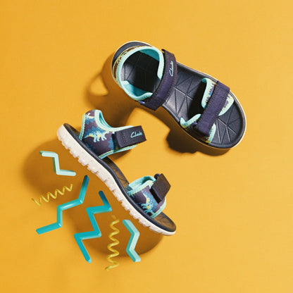 Surfing Tide Kid Navy - Clarks Kids