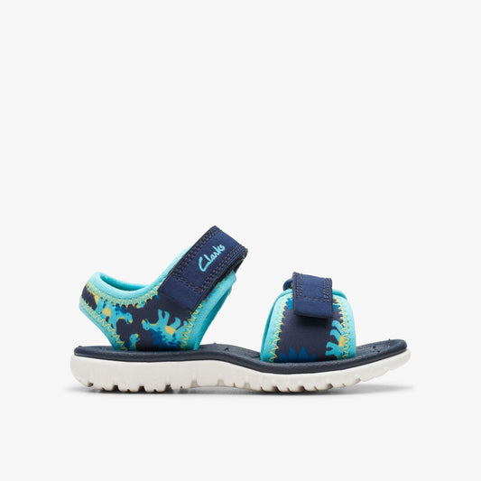 Surfing Tide Toddler Navy - Clarks Kids