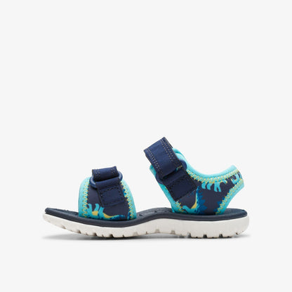 Surfing Tide Toddler Navy - Clarks Kids