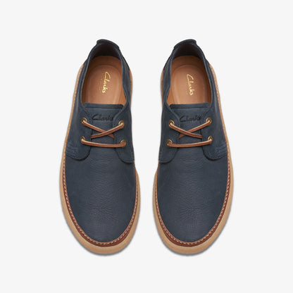 Clarkwood Low Navy Nubuck - Clarks Men