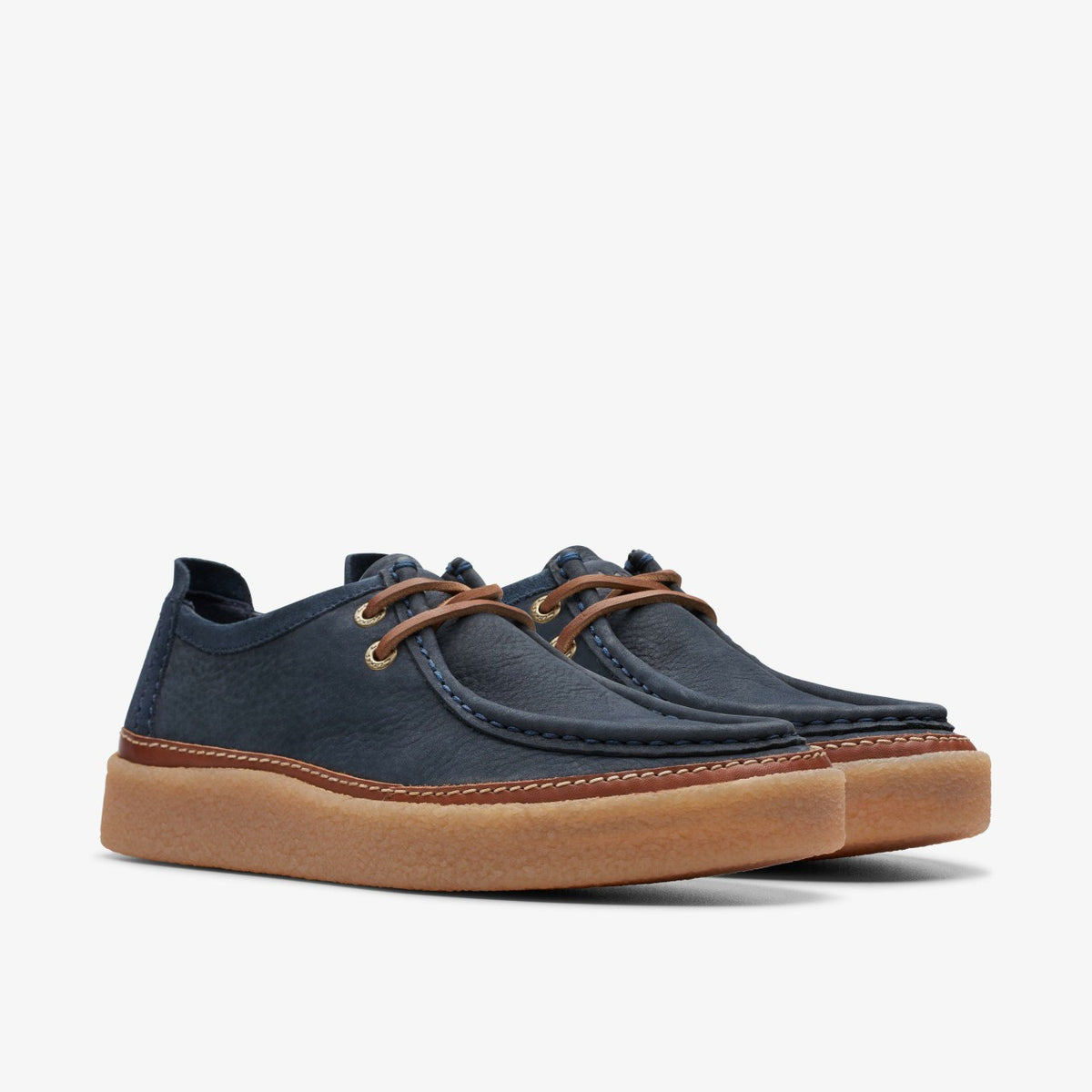 Clarkwood Moc Navy Nubuck - Clarks Men