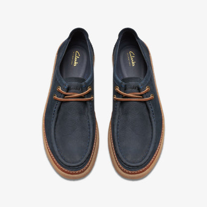 Clarkwood Moc Navy Nubuck - Clarks Men