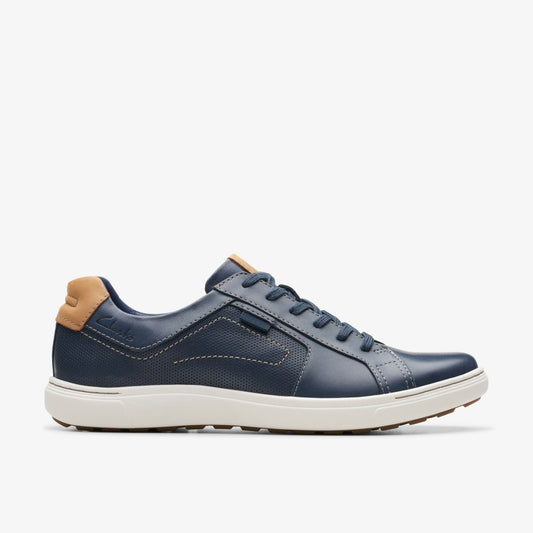 Mapstone Lace Navy Leather - Clarks Men