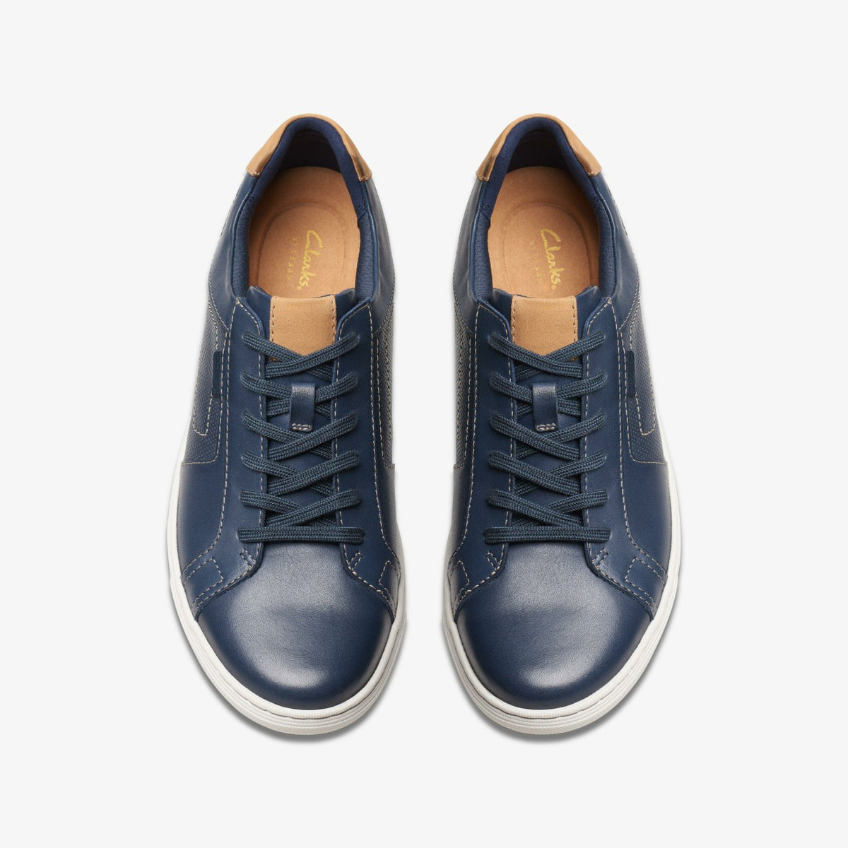 Mapstone Lace Navy Leather - Clarks Men