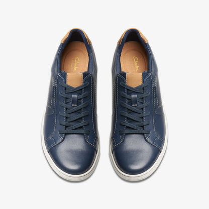 Mapstone Lace Navy Leather - Clarks Men