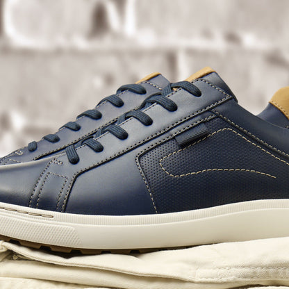 Mapstone Lace Navy Leather - Clarks Men