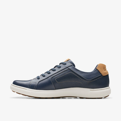 Mapstone Lace Navy Leather - Clarks Men