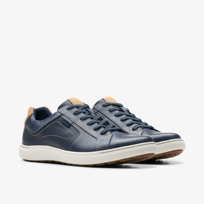 Mapstone Lace Navy Leather - Clarks Men