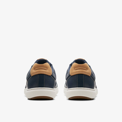 Mapstone Lace Navy Leather - Clarks Men
